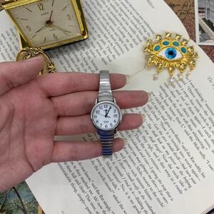 Vintage Silver Tone Timex Women's Watch